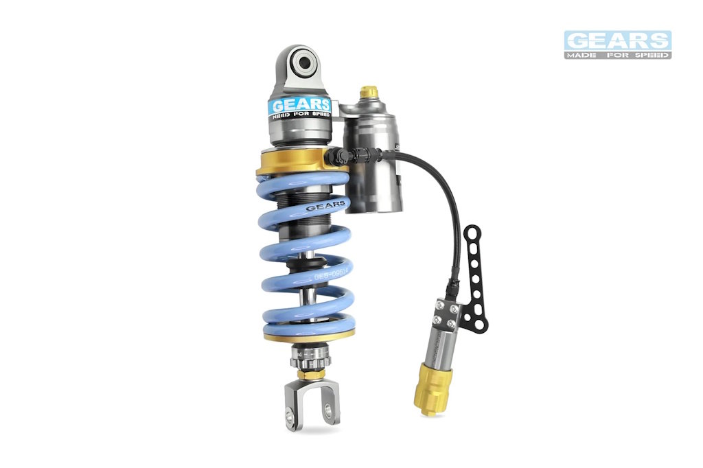 GEARS RACING ギアーズレーシング H2 リアサスペンション F3 675 / 800 RC MV AGUSTA アグスタ サスペンション 足回り カラー：クラシックブルー / タイプ：油圧スプリングプリロードなし