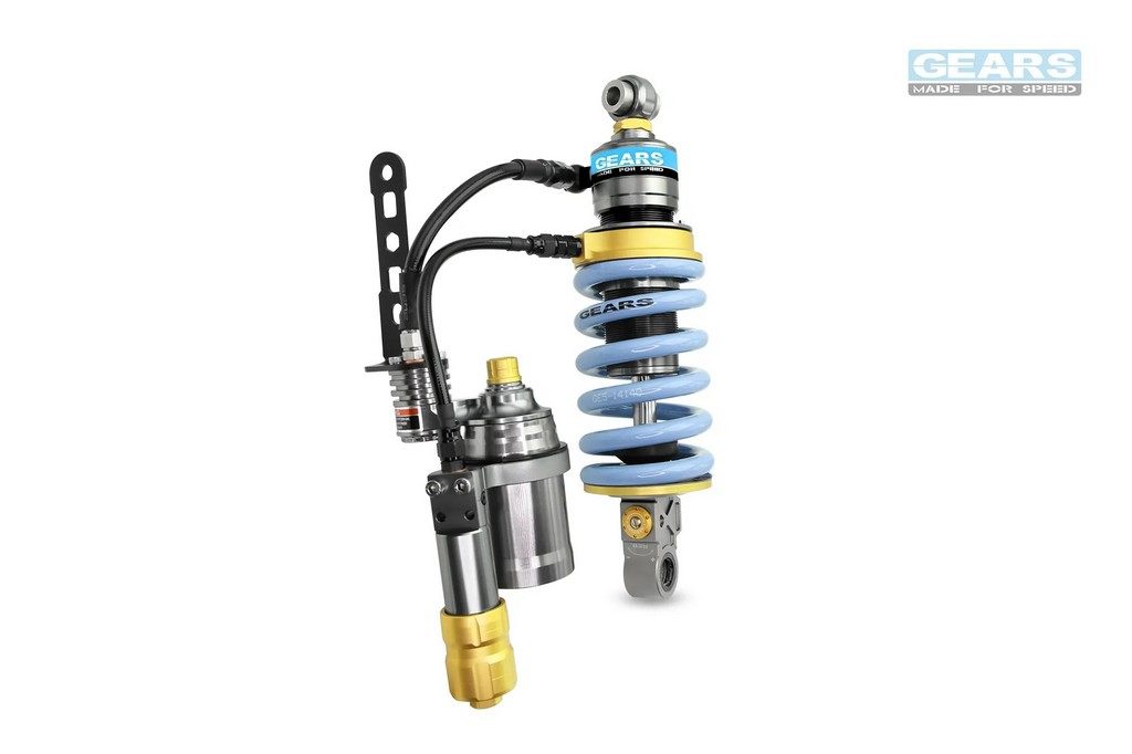 GEARS RACING ギアーズレーシング H2P リアサスペンション FZ6N / S S1 S5 FZ6S FZ6S1 FZ6S5 YAMAHA ヤマハ サスペンション 足回り カラー：クラシックブルー / タイプ：油圧スプリングプリロード付き (ブラック)｜ウェビック　店 102,799円