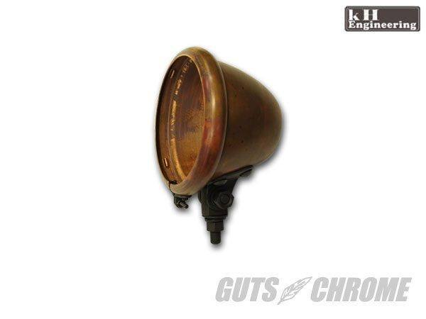 GUTS CHROME ガッツクローム kH Engineering 4.5インチヘッドライト ヘッドライト 灯火類 電装系 タイプ：カッパーボディ
