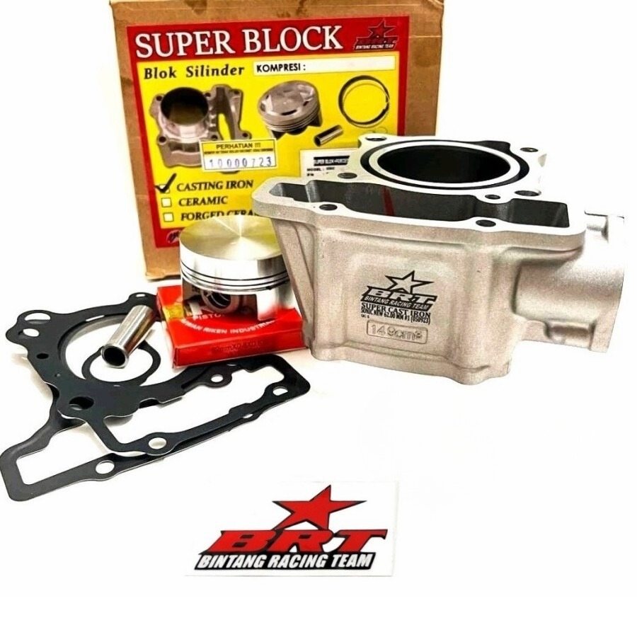 BRT ビーアールティー Cast Iron Cylinder Block Set Sonic 150 Supra GTR CBX CBR 150R CB HONDA ホンダ ボアアップキット エンジンパーツ エンジン