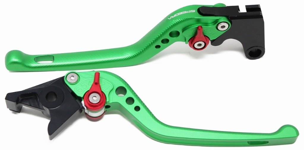 SPEEDRA スピードラ アジャストレバー 3Dロング X-ADV HONDA ホンダ ブレーキレバー ハンドル周辺パーツ ハンドル アジャスターカラー：マットブルー / レバー本体カラー：マットグリーン
