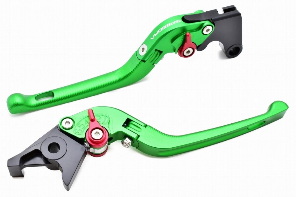 SPEEDRA スピードラ アジャストレバー 3D可倒式 CBR1000RR SP HONDA ホンダ ブレーキ・クラッチレバーセット ハンドル周辺パーツ ハンドル レバー本体カラー：マットグリーン / アジャスターカラー：マットグリーン