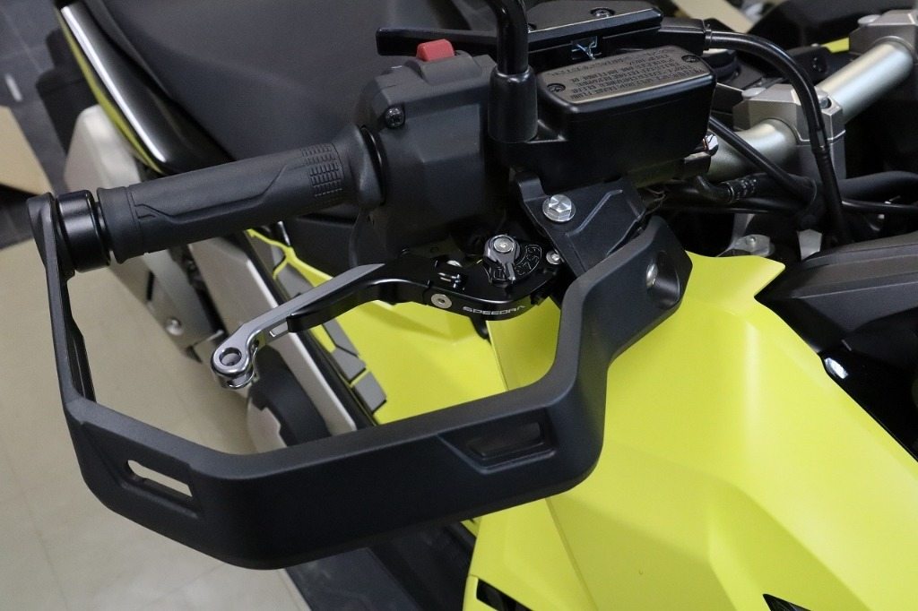 SPEEDRA スピードラ アジャストレバー 可倒延長式 X-ADV HONDA ホンダ ブレーキレバー ハンドル周辺パーツ ハンドル レバー本体カラー：マットブラック / アジャスターカラー：マットブルー / エクステンションカラー：マットチタン