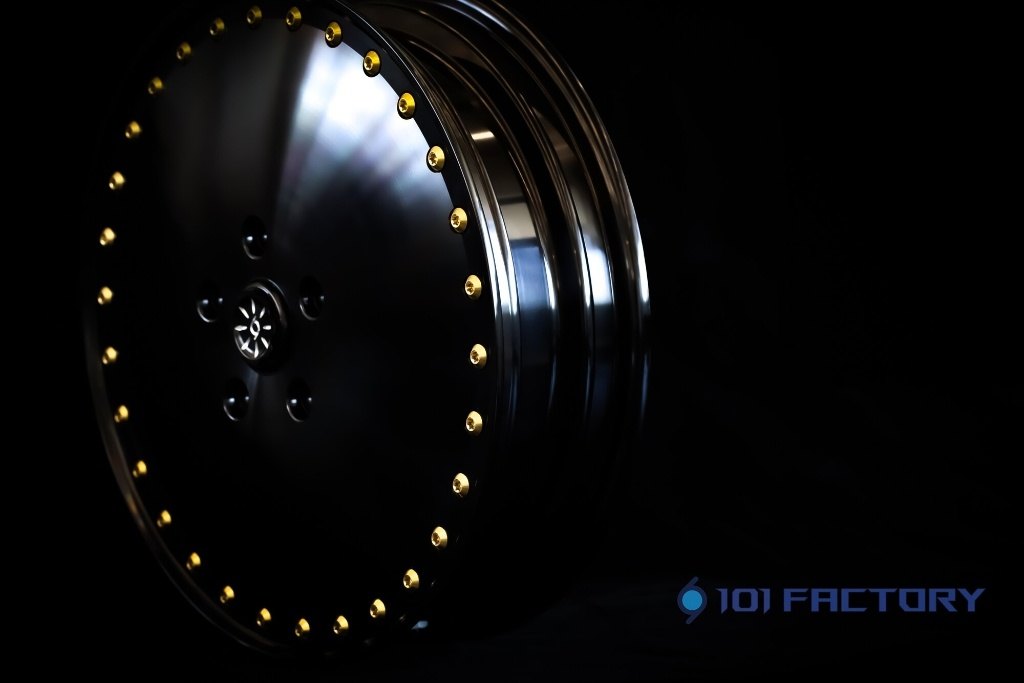 1O1 Factory ワンオーワンファクトリー V.R.C. 12インチフロント鍛造ホイール GTS 150 300 Vespa ベスパ ホイール ホイール関連 足回り ホイールカラー：ゴールド / ボルトカラー：ゴールド (ブラス製)