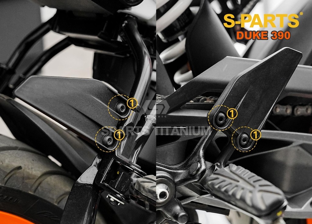 S-PARTS エスパーツ ヒールガード用チタンボルトセット 390 DUKE KTM 汎用ボルト・ネジ 6,804円