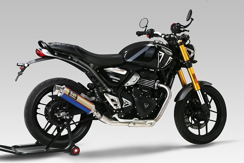 YOSHIMURA ヨシムラ スリップオンマフラー GP-MAGNUM105 サイクロン EXPORT SPEC 政府認証 SPEED 400 SCRAMBLER X TRIUMPH トライアンフ マフラー タイプ：SS(ステンレスカバー)