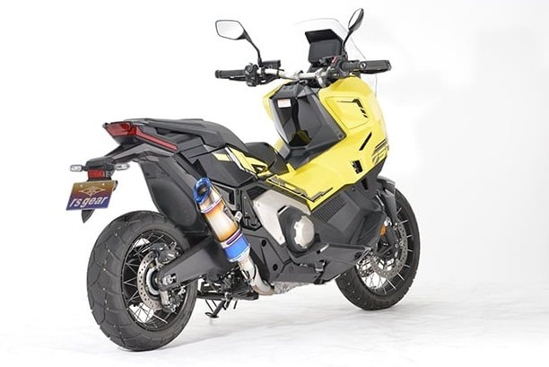 r&rsquo;s gear アールズギア リアルスペック スリップオンマフラー X-ADV HONDA ホンダ マフラー サイレンサータイプ：チタンドラッグブルー｜ウェビック　店