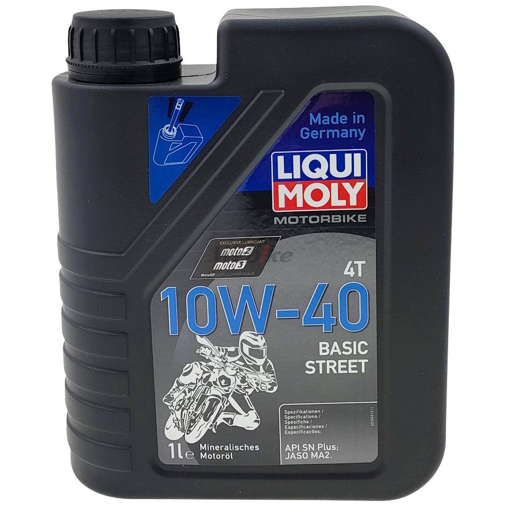 LIQUI MOLY リキモリ Motorbike BASIC STREET 4T (ベーシック ストリート) 【10W-40】【4サイクルオイル】 YAMAHA ヤマハ HONDA ホンダ SUZUKI スズキ KAWASAKI カワサキ 4サイクルオイル オイル
