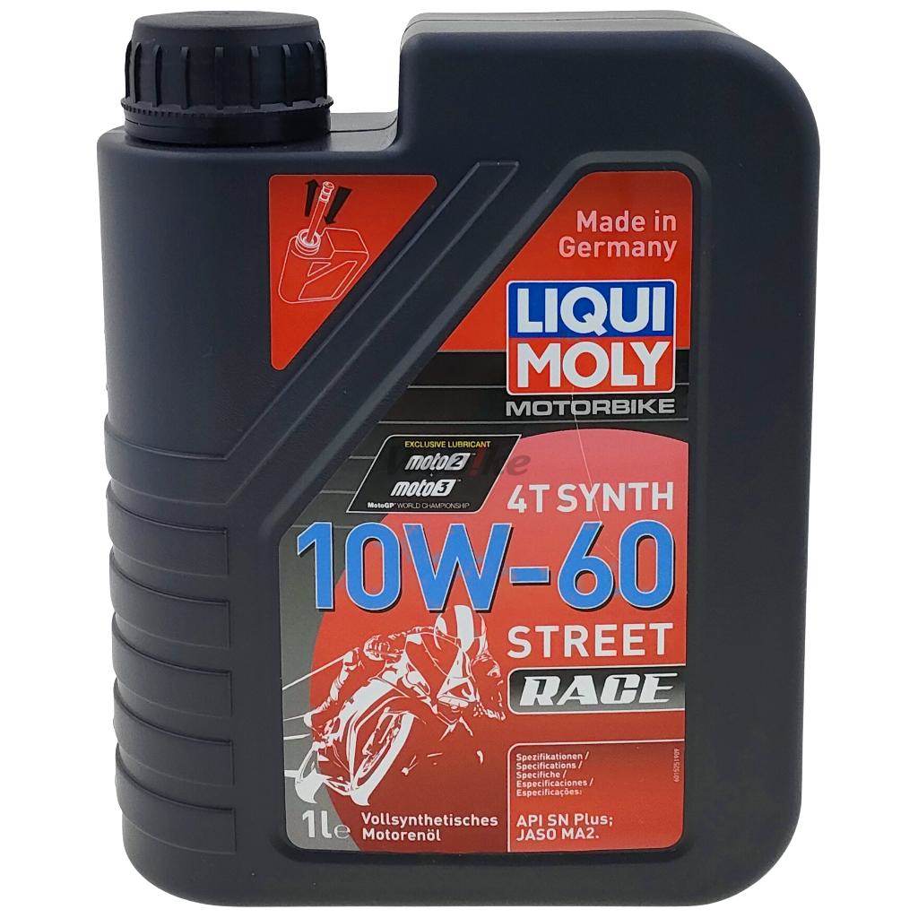 LIQUI MOLY リキモリ Motorbike STREET RACE 4T SYNTH (ストリートレース) 【10W-60】【4サイクルオイル】 4サイクルオイル オイル