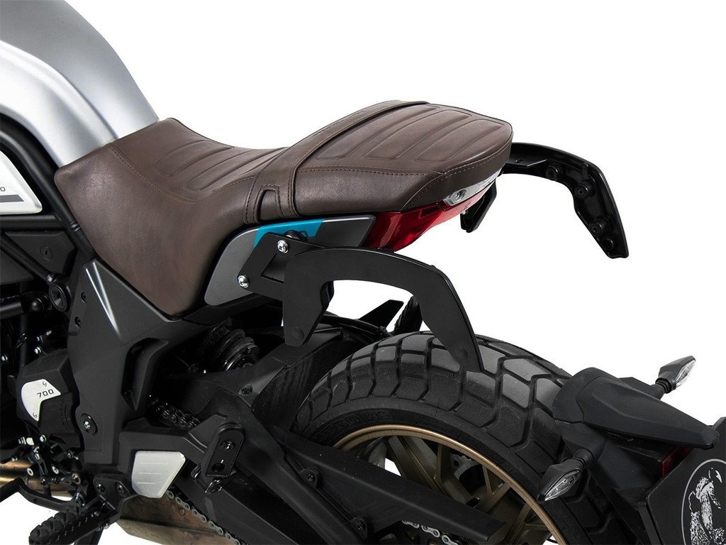 HEPCO＆BECKER ヘプコ＆ベッカー サイドソフトケースホルダー 「C-Bow」 700 CL-X CFMOTO バッグ・ボックス取り付けステー 車体用バッグ・ケース｜ウェビック　店