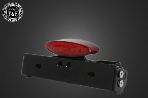 Garage T&F ガレージ シーシーバー用ナンバーブラケットキット＆スモールスネークアイテールランプ テールランプキット 灯火類 電装系 シーシーバーの太さ：Φ38(38mm)専用｜ウェビック　店