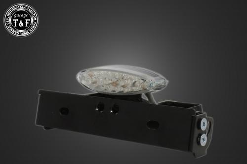 Garage T&F ガレージ シーシーバー用ナンバーブラケットキット＆スモールスネークアイテールランプ テールランプキット 灯火類 電装系 シーシーバーの太さ：Φ38(38mm)専用｜ウェビック　店