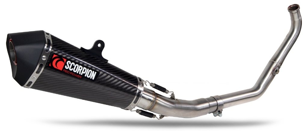 SCORPION スコーピオン セルケトパラレル フルエキゾーストマフラー YZF-R125 YZF-R15 M YAMAHA ヤマハ マフラー タイプ：カーボンスリーブ／重量：2.59kg