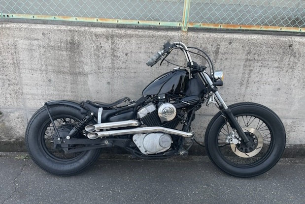 部品屋K&W サイレンサー付きショットガンマフラー Viragoビラーゴ250 YAMAHA ヤマハ フルエキゾーストマフラー マフラー