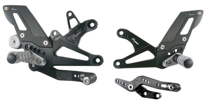LighTech ライテック アジャスタブル ステップキット DAYTONA 675 R 765 STREET TRIPLE RS S TRIUMPH トライアンフ バックステップ ステップ 足回り