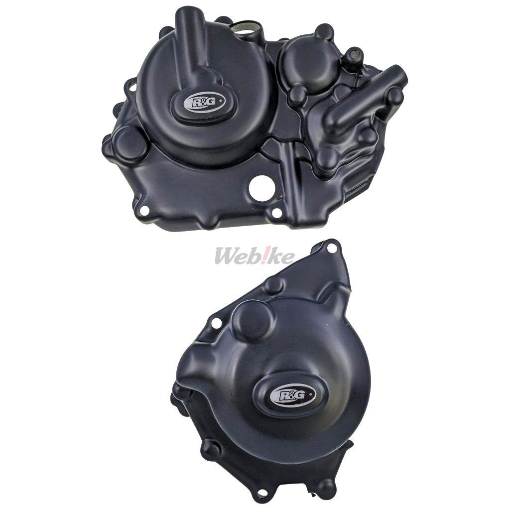 R&G アールアンドジー Polypropylene Engine Case Cover SETS，Black KEC0111BK GSX-R125 GSX-S125 SUZUKI スズキ エンジンカバーセット エンジンパーツ エンジン