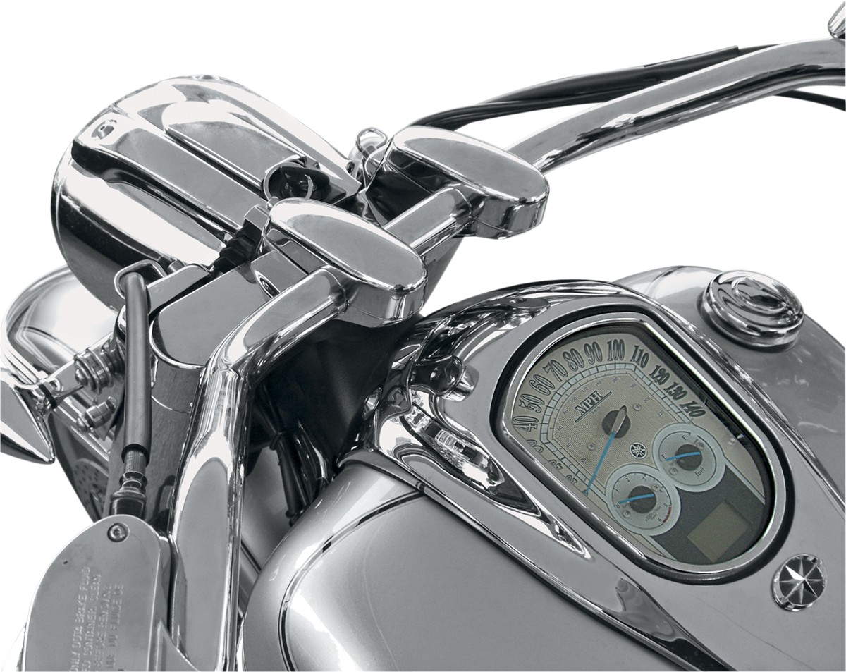 BARON バロン ハンドルバーライザー ライナー-ハンドルバーライザー クローム 【RISERS LINER-RISERS CHR [0602-0267]】 XV1900 Roadliner 2006 - 2014 XV1900CT Stratoliner YAMAHA ヤマハ ハンドルポスト・ハンドルライザー ハンドル周辺パーツ ハンドル｜ウェビック　店