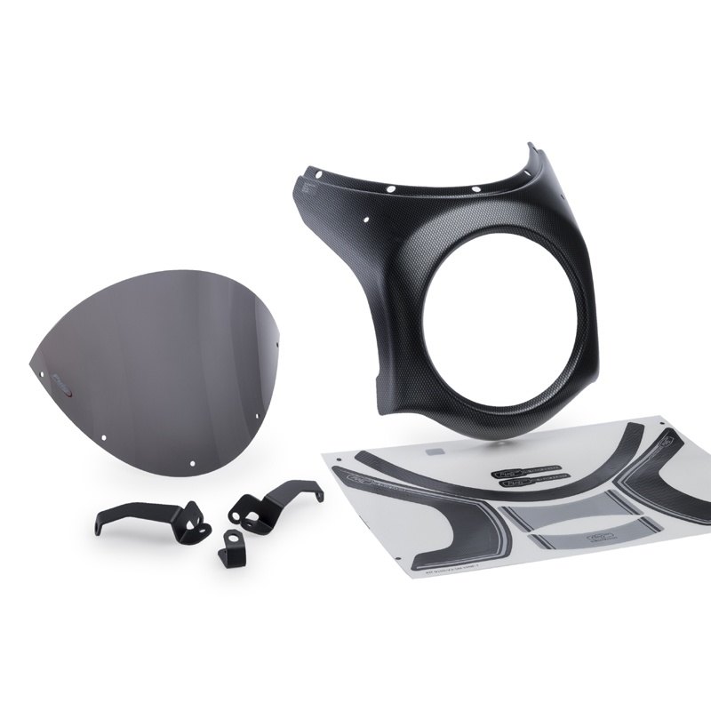 Puig プーチ レトロセミフェアリング CARBON PRINT(RETRO SEMI FAIRING LIQUID HOUSING) CB650R NEO SPORTS CAFE HONDA ホンダ ビキニカウル カウル関連 外装