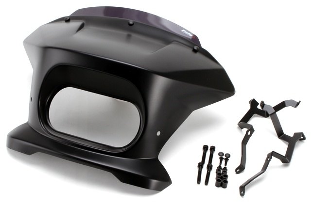 Puig プーチ セミフェアリング FURY (SPORT)(Fury Semifairing) RH1250S Sportster S HARLEY-DAVIDSON ハーレーダビッドソン ビキニカウル カウル関連 外装 カラー：ダークスモーク／マットブラック