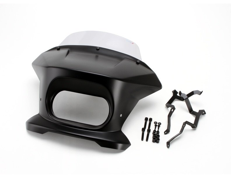 Puig プーチ セミフェアリング FURY (TOURING)(Fury Semifairing) RH1250S Sportster S HARLEY-DAVIDSON ハーレーダビッドソン ビキニカウル カウル関連 外装 カラー：スモーク／マットブラック｜ウェビック　店