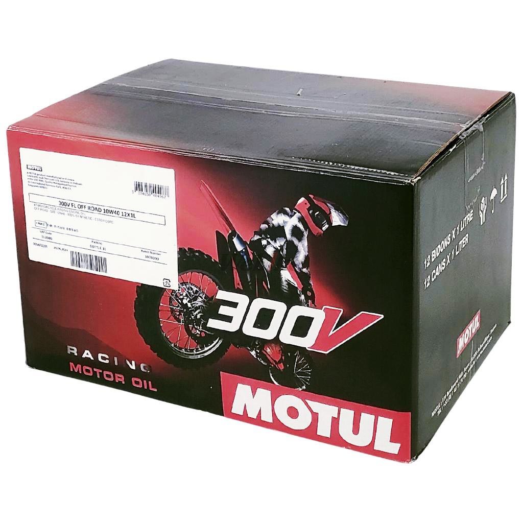 MOTUL モチュール 【ケース】300V FACTORY LINE OFF ROAD 4T (ファクトリーライン オフロード) 【10W-40】【1L&times;12本】【4サイクルオイル】 4サイクルオイル オイル｜ウェビック　店