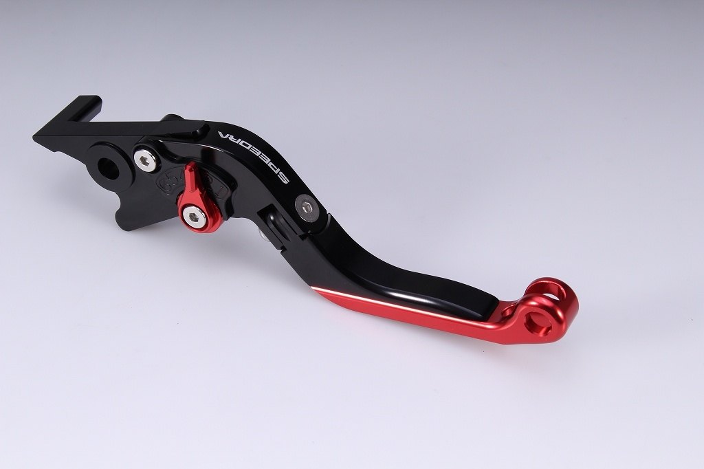 SPEEDRA スピードラ アジャストレバー 可倒延長式 XMAX250 YAMAHA ヤマハ ブレーキレバー ハンドル周辺パーツ ハンドル レバー本体カラー：マットブラック / アジャスターカラー：マットレッド / エクステンションカラー：マットブルー