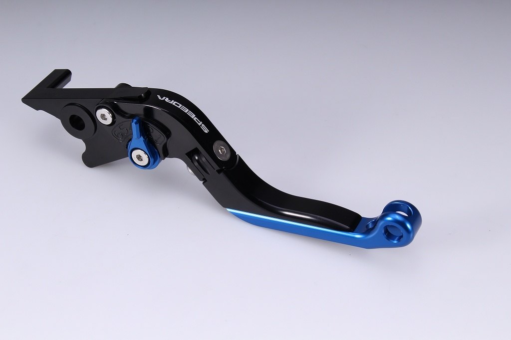 SPEEDRA スピードラ アジャストレバー 可倒延長式 XMAX250 YAMAHA ヤマハ ブレーキレバー ハンドル周辺パーツ ハンドル レバー本体カラー:マットブラック / アジャスターカラー:マットブルー / エクステンションカラー:マットシルバー|ウェビック 店