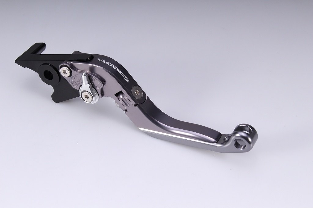 SPEEDRA スピードラ アジャストレバー 可倒延長式 XMAX250 YAMAHA ヤマハ ブレーキレバー ハンドル周辺パーツ ハンドル レバー本体カラー：マットチタン / アジャスターカラー：マットシルバー / エクステンションカラー：マットブルー