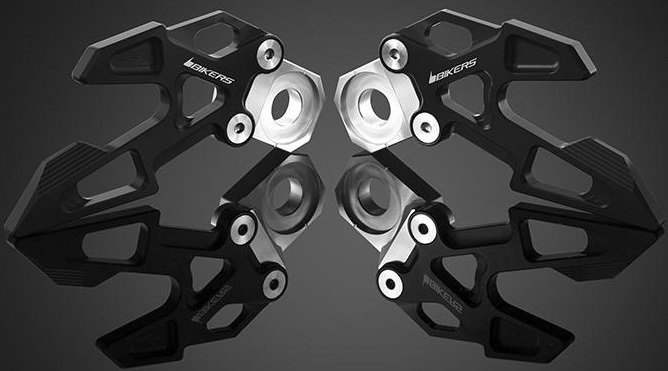 BIKERS バイカーズ スタンドフック付きチェーンアジャスター ER-6N NEW Z900 NINJA 650 VERSYS Z900RS CAFE&rsquo; KAWASAKI カワサキ アクスルブロック・チェーンアジャスター 足回り｜ウェビック　店