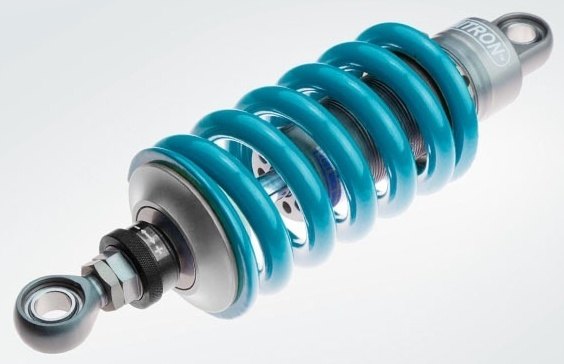 NITRON ナイトロン リアサスペンションモノショック NTR R1 シリーズ ローダウン SPEED400 TRIUMPH トライアンフ リアサスペンション サスペンション 足回り スプリングカラー：タイタニアムブラック画像