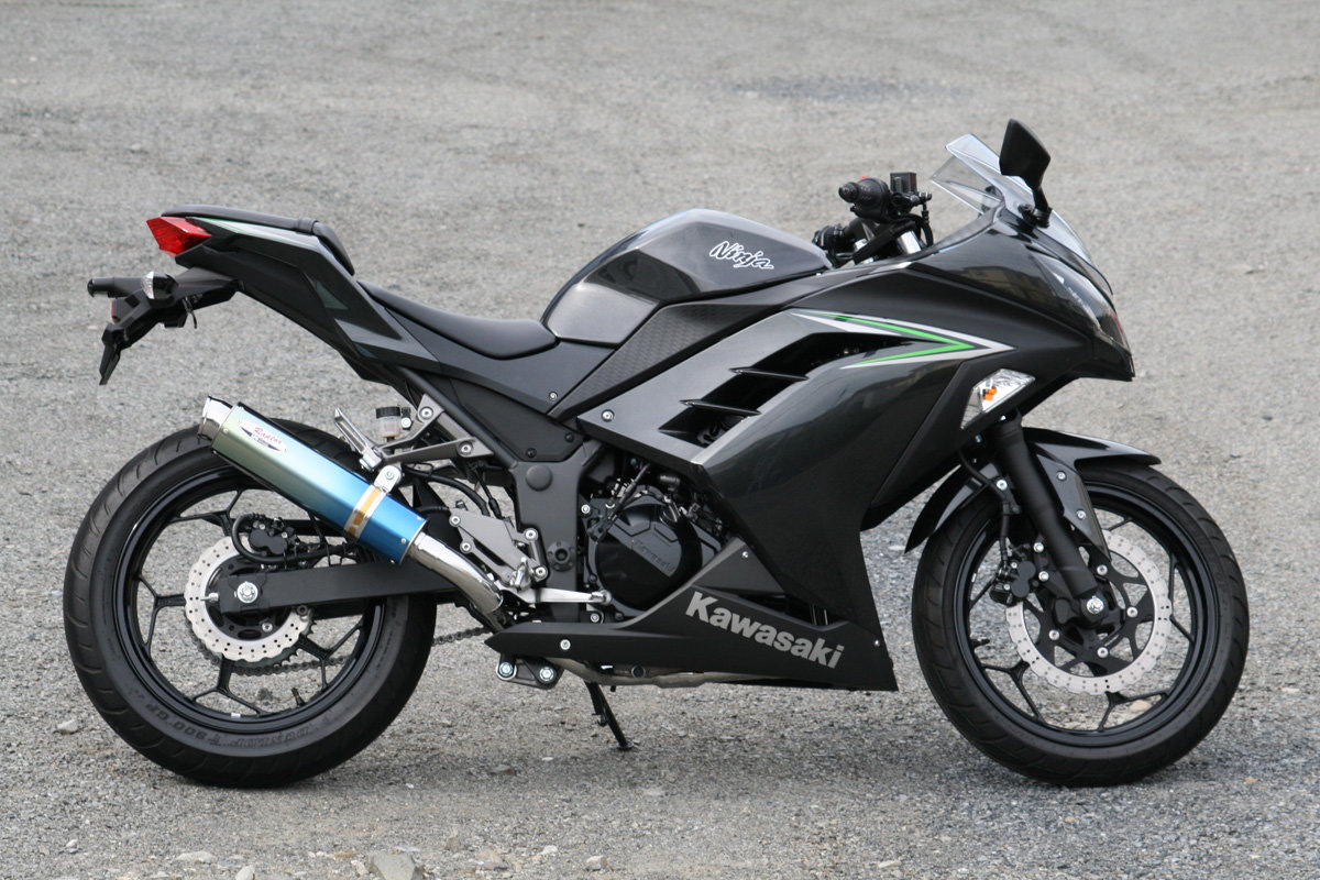 RPM アールピーエム 80D-RAPTOR フルエキゾーストマフラー ニンジャ250 Z250 2013- KAWASAKI カワサキ マフラー サイレンサーアウターカバー：ブルーチタン