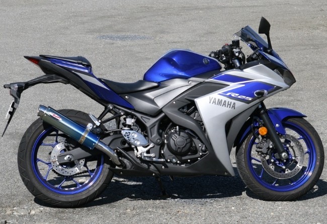 RPM アールピーエム 80D-RAPTORスリップオンマフラー YZF-R25 MT-25 MT03 YZF-R3 YAMAHA ヤマハ スリップオンマフラー マフラー サイレンサーカバー素材：ブルーチタン 49,302円