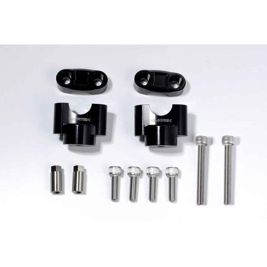 EVATEK エヴァテック CNCハンドルポストセット CT125/DAX125 ブラック CT125 ハンターカブ ダックス125 HONDA ホンダ ハンドルポスト・ハンドルライザー ハンドル周辺パーツ ハンドル