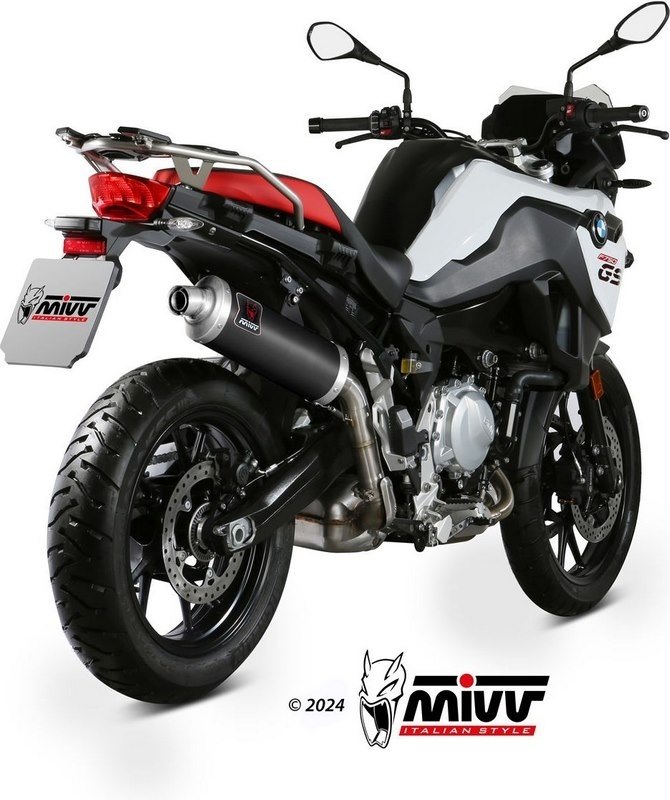 MIVV ミヴ DAKAR ブラックステンレスフルエキゾーストマフラー F 750 GS 850 BMW フルエキゾーストマフラー マフラー｜ウェビック　店