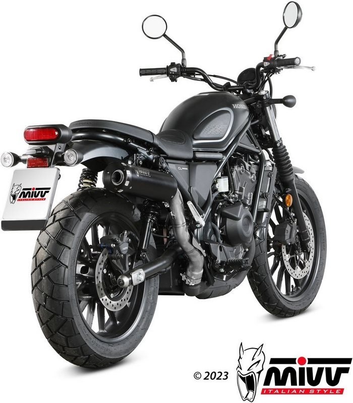 MIVV ミヴ HR-1 アルミバックプレート フルエキゾーストマフラー CL500 HONDA ホンダ マフラー|ウェビック 店