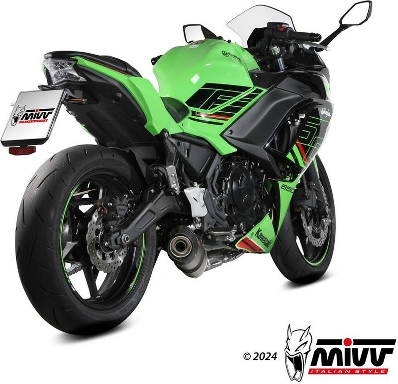 MIVV ミヴ OVAL カーボンエンドキャップ付きチタンフルエキゾーストマフラー NINJA 650 Z650 KAWASAKI カワサキ フルエキゾーストマフラー マフラー 72,745円