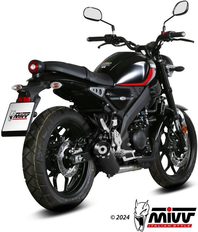 MIVV ミヴ HR-1 アルミバックプレート フルエキゾーストマフラー XSR 125 YAMAHA ヤマハ マフラー