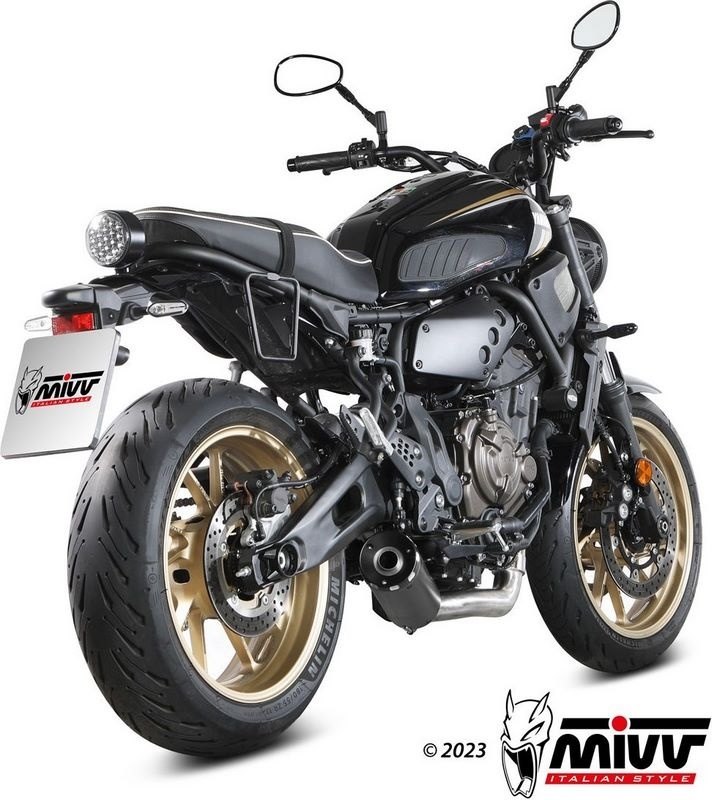 MIVV ミヴ HR-1 アルミバックプレート フルエキゾーストマフラー XSR 700 YAMAHA ヤマハ マフラー