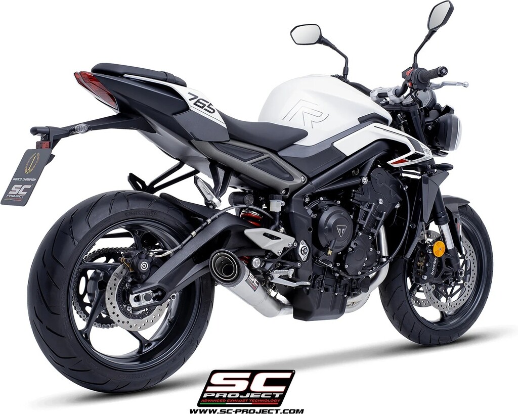 SC-PROJECT SCプロジェクト フルエキゾーストシステム 3-1 ＆ S1 サイレンサー (消音バッフル付属) STREET TRIPLE 765 MOTO2 EDITION RS RX R TRIUMPH トライアンフ フルエキゾーストマフラー マフラー｜ウェビック　店