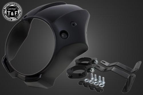Garage T&F ガレージ コンバットビキニカウル＆バードゲージカバーセット BOLT Rスペック YAMAHA ヤマハ ビキニカウル カウル関連 外装 バードゲージカバーカラー：マッドブラック
