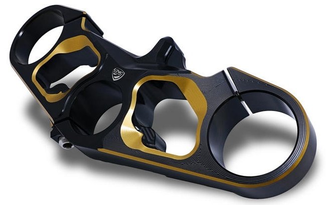 CNC Racing シーエヌシーレーシング トリプルクランプ - トップヨーク バイカラー トリプルツリー・ステム・アンダーブラケット ハンドル