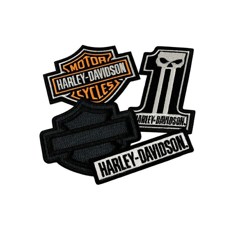 HARLEY-DAVIDSON ハーレーダビッドソン クラシックH-Dロゴエンブレムパッチ4枚パック その他グッズ バイク関連グッズ