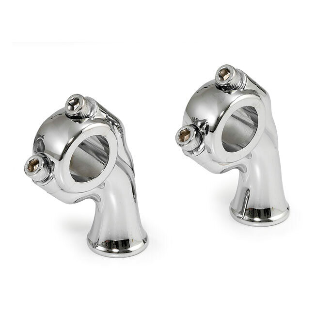 KUSTOM TECH カスタムテック デラックスライザー 2 5インチ ライズ【DELUXE RISERS 5 INCH RISE】 ハンドルポスト・ハンドルライザー ハンドル周辺パーツ ハンドル｜ウェビック　店