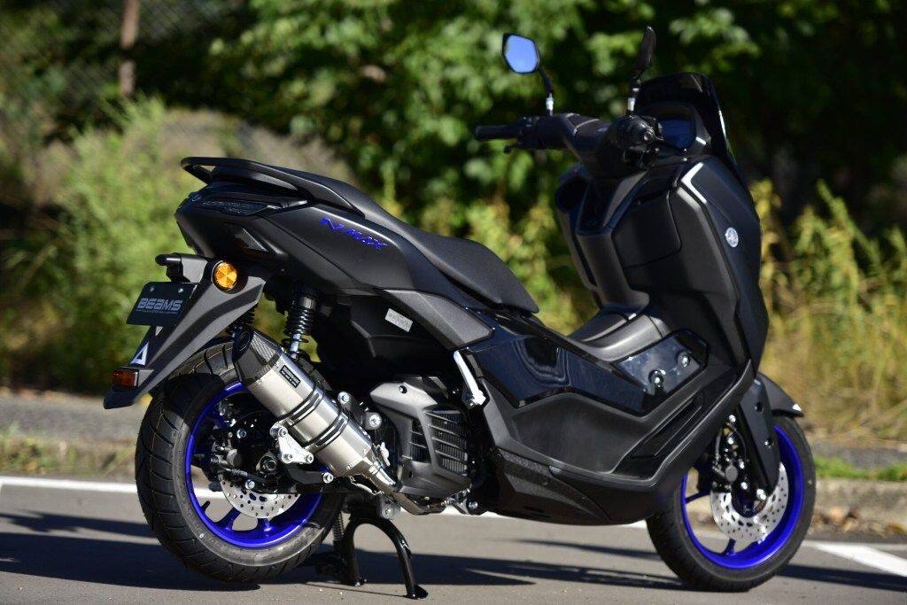BEAMS ビームス CORSA-EVOII 政府認証 N-MAX125 YAMAHA ヤマハ フルエキゾーストマフラー マフラー サイレンサータイプ：ステンレスサイレンサー／重量：3.3kg【純正4.95kg】