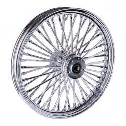 MCS エムシーエス ラジアル48ファットスポークフロントホイール2.15 X 19 DFクローム ホイール ホイール関連 足回り|ウェビック 店