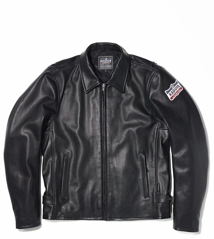 カドヤ　EURUS　1636 黒 レザー シングルライダースジャケット 革ジャン シングル レザージャケット｜カドヤ公式オンライン