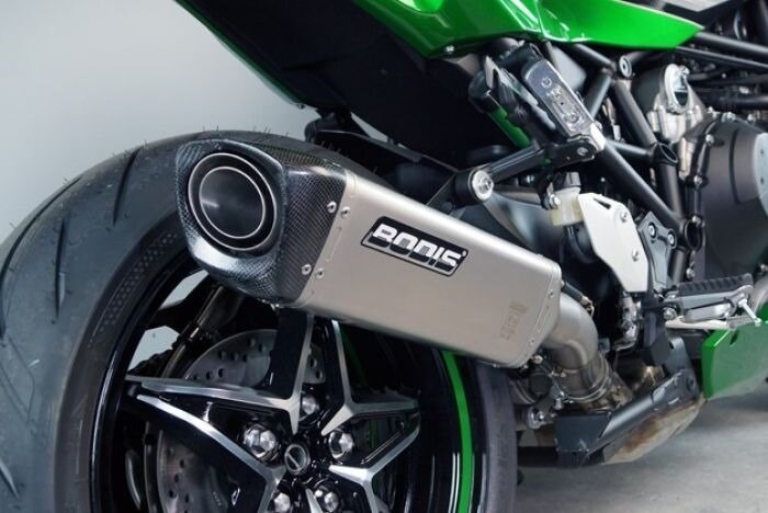 BODIS ボディス スリップオンマフラー V4-M-CA,Full-Titan,Catalyzer:Original,EU Homologated マフラー|ウェビック 店