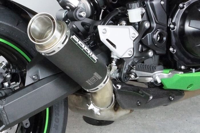 BODIS ボディス スリップオンマフラー GPC-RS II，Stainless Steel Black，Catalyzer：Original，EU Homologated Z900 KAWASAKI カワサキ マフラー｜ウェビック　店
