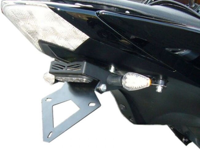 BODIS ボディス License plate bracket，Stainless Steel Black Powder-Coated Z750R KAWASAKI カワサキ フェンダーレスキット フェンダー関連 外装