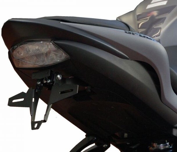 BODIS ボディス License plate holder，Stainless Steel Black Powder-Coated GSX-S750 SUZUKI スズキ フェンダーレスキット フェンダー関連 外装